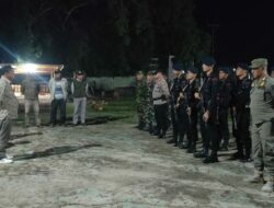 Apel Gabungan TNI-Polri, Muspika, dan Kepala Desa di Polsek Hu’u dalam Rangka Kegiatan Patroli Rutin yang Ditingkatkan (KRYD)