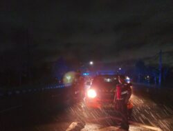 Patroli Blue Light Polres Lombok Barat Jaga Keamanan di Tengah Cuaca Ekstrem