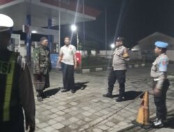 Patroli Rutin Polsek Sekotong Jaga Keamanan SPBU dan Obyek Vital