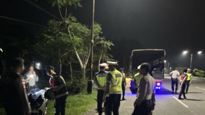 Patroli Blue Light Polres Lombok Barat Sasar Balap Liar di Jalur Bypass