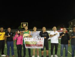 Tim Polres Dompu Juara Turnamen Basket Ball Kapolres Bima Kota Cup 2025, Taklukkan Dolpin di Final Menegangkan
