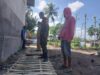 Sinergi Babinsa dan Pemdes Kawal Proyek Plat Beton