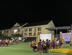 Polres Bima Kota Gelar Nobar Wayang Kulit Meriahkan HUT Bhayangkara ke-79