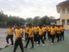 Personel Polres Bima Kota Laksanakan Olahraga Pagi Rutin Jaga Kebugaran dan Kekompakan