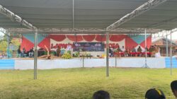 Kapolsek Pekat dan Anggota Amankan HUT ke-26 Desa Tambora