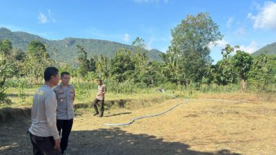 Dukung Ketahanan Pangan, Wakapolres Bima Cek Persiapan Lahan/ Lokasi Penanaman Jagung Kuartal 3