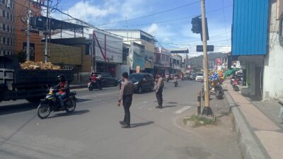 Sat Samapta Polres Bima Kota Laksanakan Rawan Pagi di Titik Rawan Macet, Pastikan Kelancaran Lalu Lintas