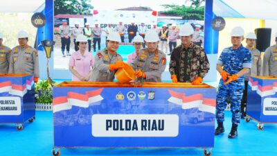 Dukung Penuh Program MBG, Kapolri Hadiri Groundbreaking 9 SPPG Polda Riau
