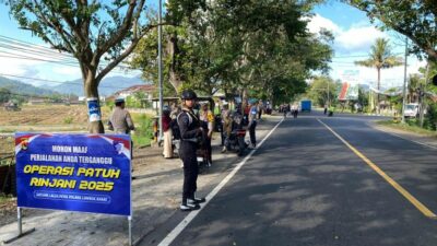Polres Lombok Barat Tindak 46 Pelanggar di Operasi Patuh Rinjani 2025 Gerung