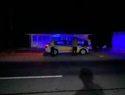 Polsek Kediri Intensifkan Patroli Blue Light di Bypass BIL dan Keling