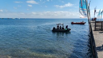 Sat Polairud Polres Bima Kota Amankan Lomba Dayung Festival Sangiang Api 2025