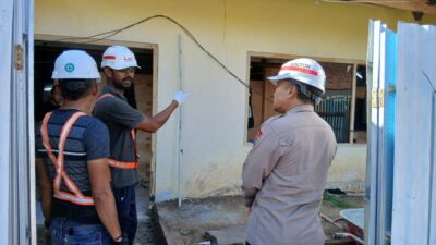 Sat Binmas Polres Bima Kota Laksanakan Cooling System dan Himbauan kepada Pekerja Proyek RSUD Kota Bima
