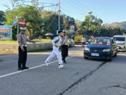 Lantas Polsek Rasanae Barat Polres Bima Kota Gelar Rawan Pagi, Lancarkan Arus Lalu Lintas dan Beri Rasa Aman