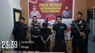 Patroli KRYD Samapta Polres Sumbawa Berhasil Amankan Pelaku dan 75 Butir Tramadol