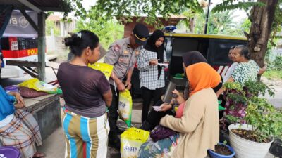 Polres Lombok Utara Bersama Bulog Gelar Gerakan Pangan Murah di Empat Kecamatan