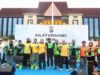 Perkuat Silaturahmi, Polisi dan Ojol Olahraga hingga Makan Bersama di Polda Riau