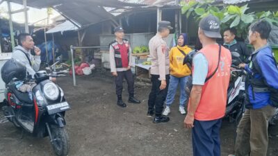 Polsek Tanjung Berikan Himbauan Kepada Komunitas Ojek Pasar Tanjung Agar Taat Tertib Berlalu Lintas