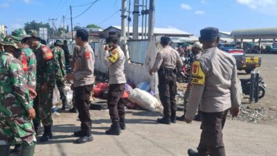 Sinergitas TNI-POLRI Sambut HUT TNI Ke-80, Polsek Jajaran Polres Bima dan Koramil Woha Serta Masyarakat Menggelar Bhakti Sosial/ Gotong Royong