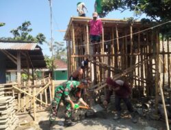 Solidaritas TNI dan Warga Langko Terlihat di Pembangunan Rumah