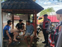 PATROLI DIALOGIS SAT SAMAPTA POLRES LOMBOK UTARA DI JALAN RAYA GONDANG