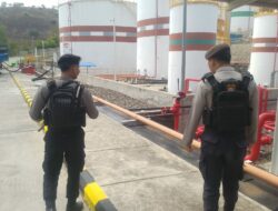 Unit Obvit Sat Samapta Polres Bima Kota Laksanakan Pengamanan dan Patroli di PLTMG Bonto Bima