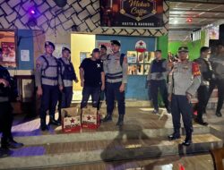 Polres Bima Kota Razia Miras di Café dan Tempat Hiburan Malam, Puluhan Botol Disita