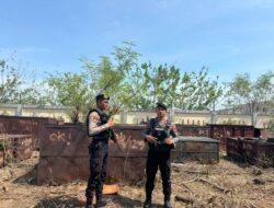 Unit Pamobvit Sat Samapta Polres Bima Kota Laksanakan Patroli di Area PLTU Bima