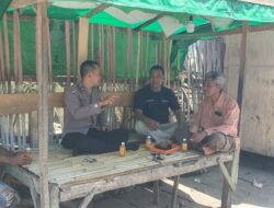 Bhabinkamtibmas Jatibaru Timur Sosialisasi Layanan 110 dan Imbau Warga Tidak Gunakan Knalpot Brong