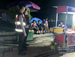 Patroli Blue Light Unit Turjawali Sat Samapta Polres Bima Kota Sampaikan Imbauan Kamtibmas