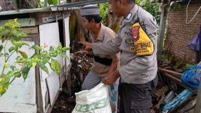 Bhabinkamtibmas Desa Sermong Terus ikhtiar Dorong waraga binaan Dukung Ketahanan Pangan