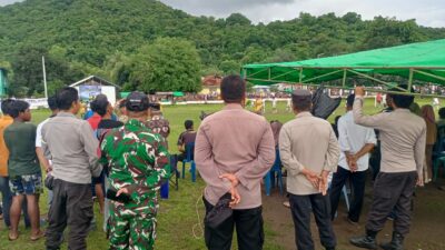 Final Turnamen Mini Soccer Karang Taruna Cup I Desa Rasabou Berlangsung Aman dan Sukses