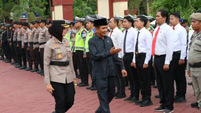 Jamin Keamanan Nataru, Polres Sumbawa Gelar Apel Pasukan Operasi Lilin Rinjani 2025