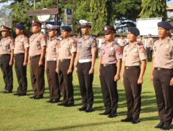 Polres Sumbawa Barat Gelar Upacara Kenaikan Pangkat, Kapolres Tekankan Profesionalisme dan Tanggung Jawab