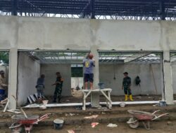 Pengerjaan KDMP Desa Langko Dipercepat, Warga dan TNI Bersatu