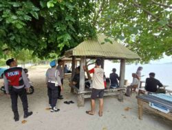 Polsek Sekotong Jaga Keamanan Wisatawan Pantai Arjuna