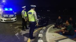 Satlantas Polres Lombok Barat Patroli Malam di Jalur Bypass BIL II