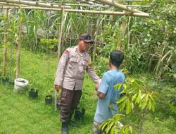 Bhabinkamtibmas Lembahsari Sosialisasikan Pemanfaatan Lahan Kosong
