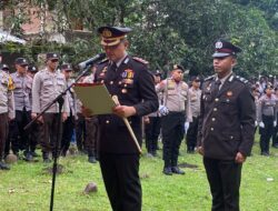 Kapolres Bima Kota Pimpin Upacara Pemakaman Kedinasan Almarhum AKP Rus’an