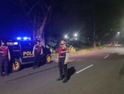 Polres Lombok Barat Gelar Patroli Blue Light di Jalur Bypass BIL II