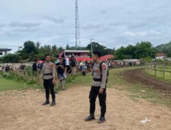 Mencegah Berbagai Kerawanan Kamtibmas di Area Pacuan Kuda, Polres Bima Terjunkan Sat-samapta