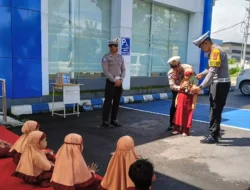 Edukasi Lantas Sejak Dini, Polres Lombok Barat Sambut TK IT Anak Sholeh