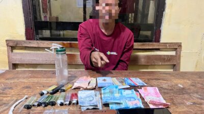 Transaksi Narkoba di Depan Masjid Terduga Pengedar Shabu ini Diamankan Polsek Madapangga 2 Pocket BB ikut di Sita