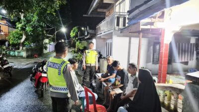 Patroli Dialogis Ramadhan, Polsek Seteluk Ajak Warga Jaga Stabilitas Wilayah