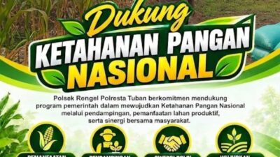 Polri Dukung Astacita, Polsek Rengel Polresta Tuban Turun Cek Tanaman Jagung Warga di Desa Pekuwon